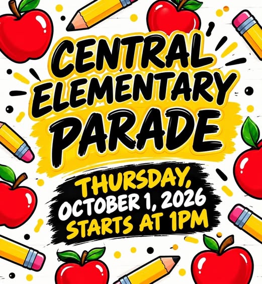 Flyer for Central Elementary Parade