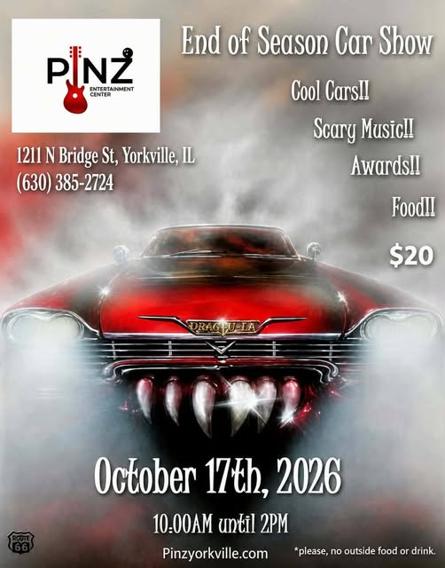 Flyer for End of Season Car Show