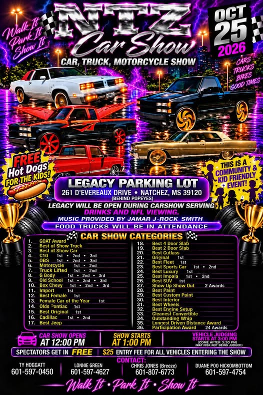 Flyer for METTZ Car Show