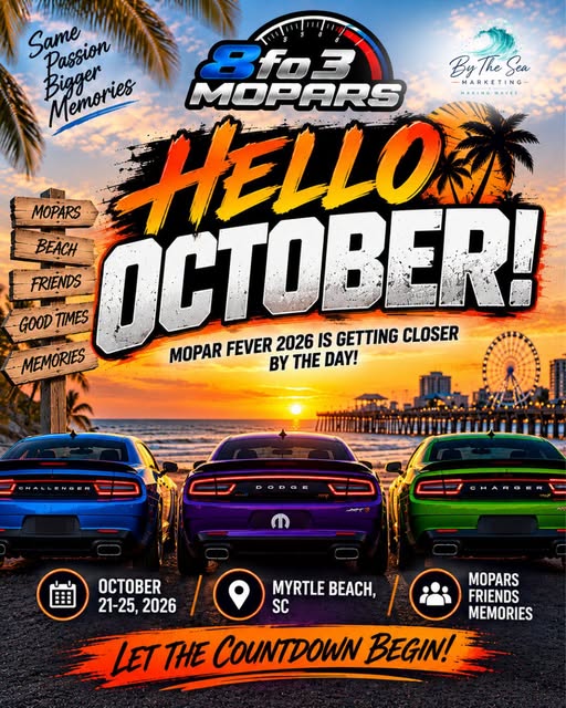 Flyer for Mopar Fever 2026