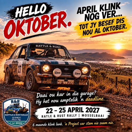 Flyer for Rattle & Rust Rally