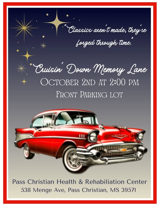 Flyer for Cruisin' Down Memory Lane