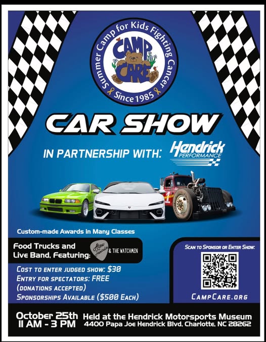Flyer for Summer Camp for Kids Fighter Garage Car Show