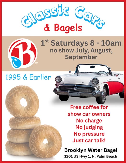 Flyer for Classic Cars & Bagels