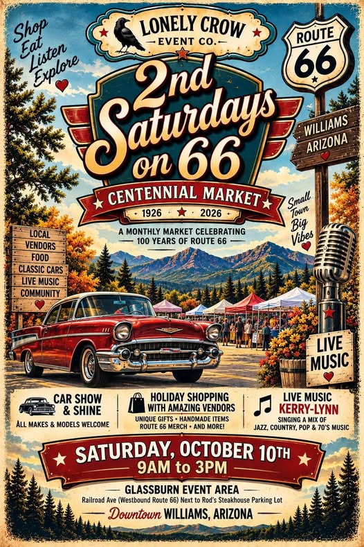 Flyer for 2nd Saturdays on 66 Centennial Market