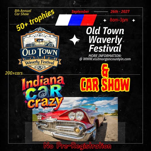 Flyer for Old Town Waverly Festival - 8th Annual Car Show