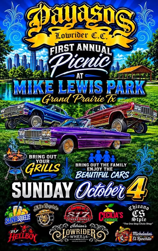 Flyer for Dayasdog Lowrider C.C. First Annual Picnic