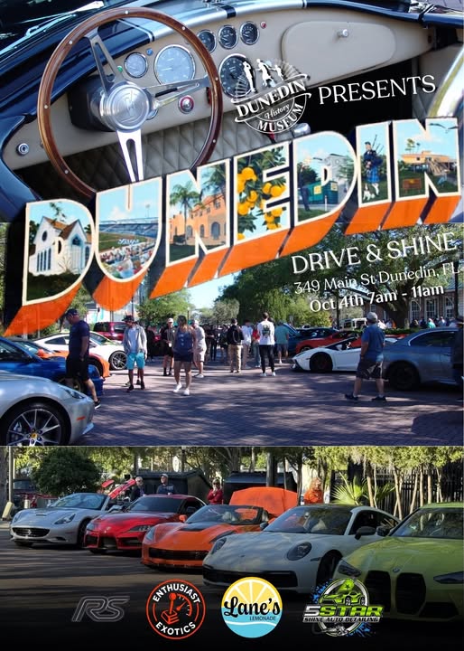 Flyer for Dundin Presents Drive & Shine