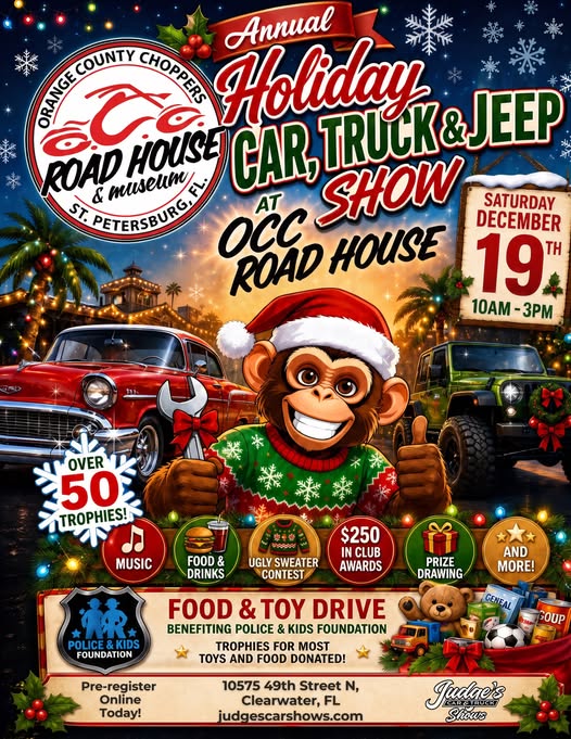 Flyer for Annual Holiday Car, Truck & Jeep Show