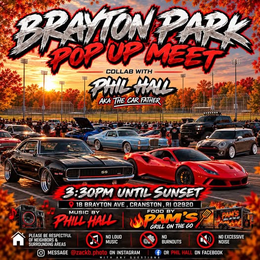 Flyer for Brayton Park Pop Up Meet