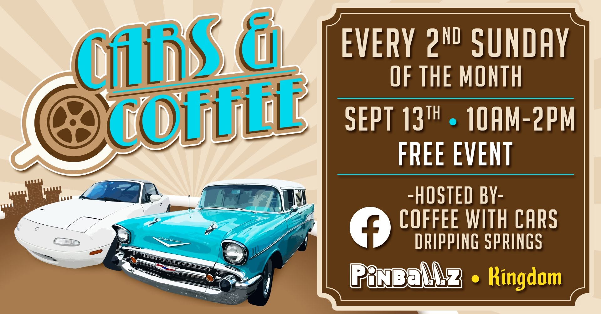 Flyer for Cars & Coffee