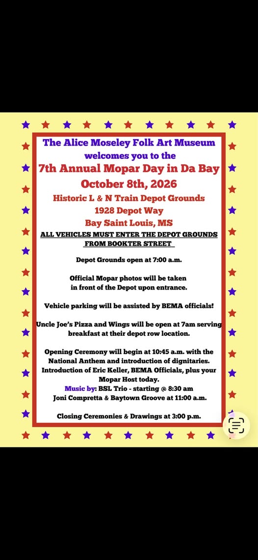 Flyer for 7th Annual Mopar Day in Da Bay