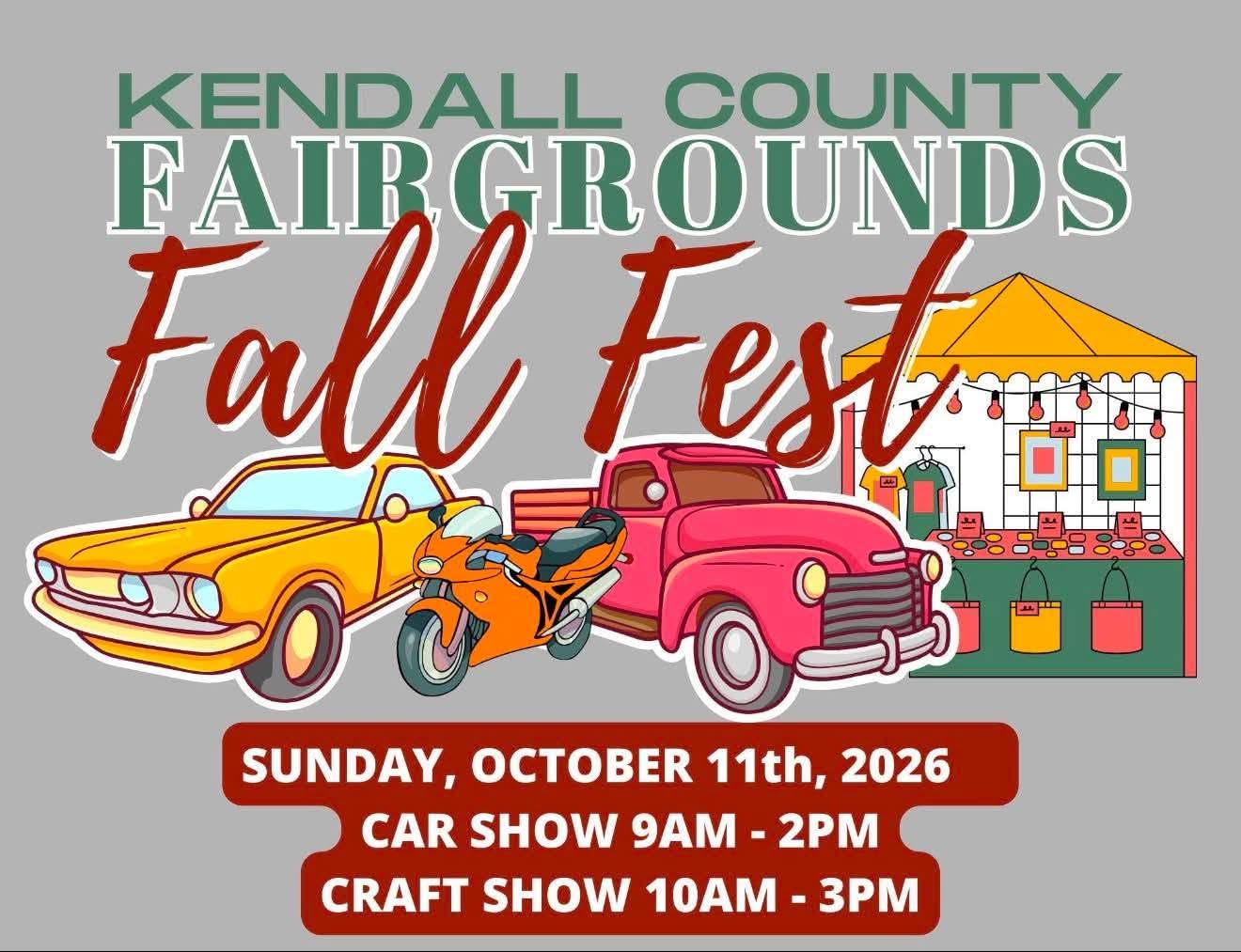 Flyer for Kendall County Fairgrounds Fall Fest
