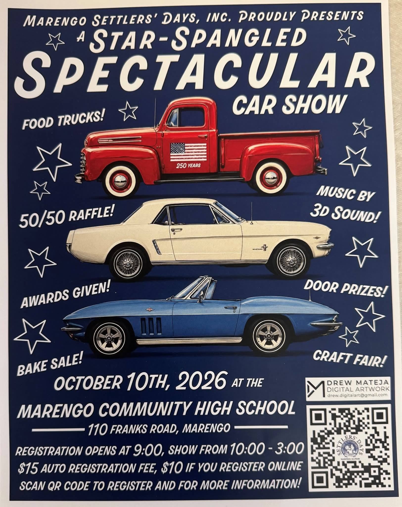 Flyer for Star-Spangled Spectacular Car Show