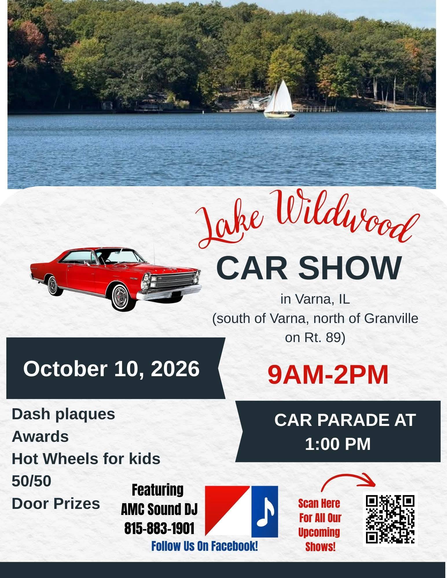 Flyer for Lake Wildwood Car Show