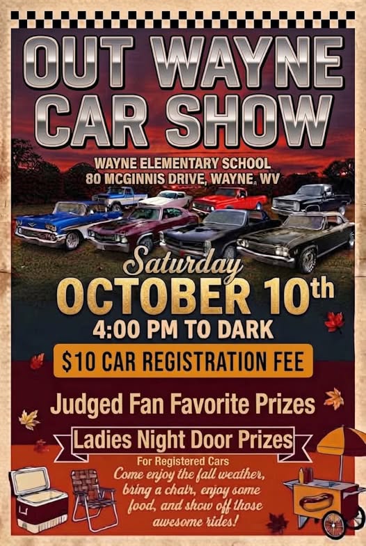 Flyer for Out Wayne Car Show