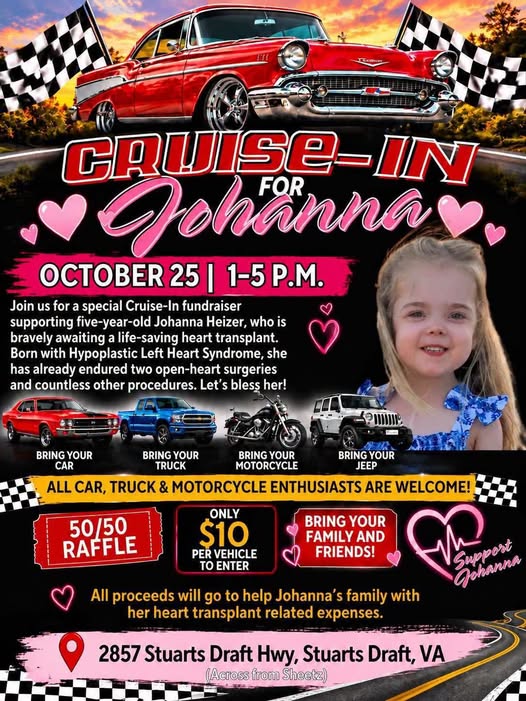 Flyer for Cruise-In for Johanna