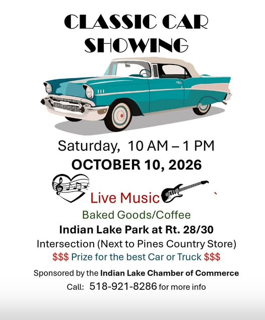 Flyer for Classic Car Showing
