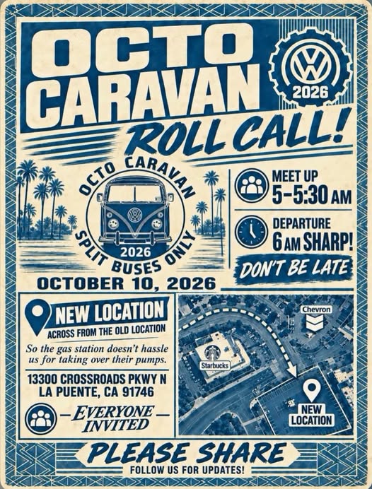Flyer for Octo Caravan Roll Call