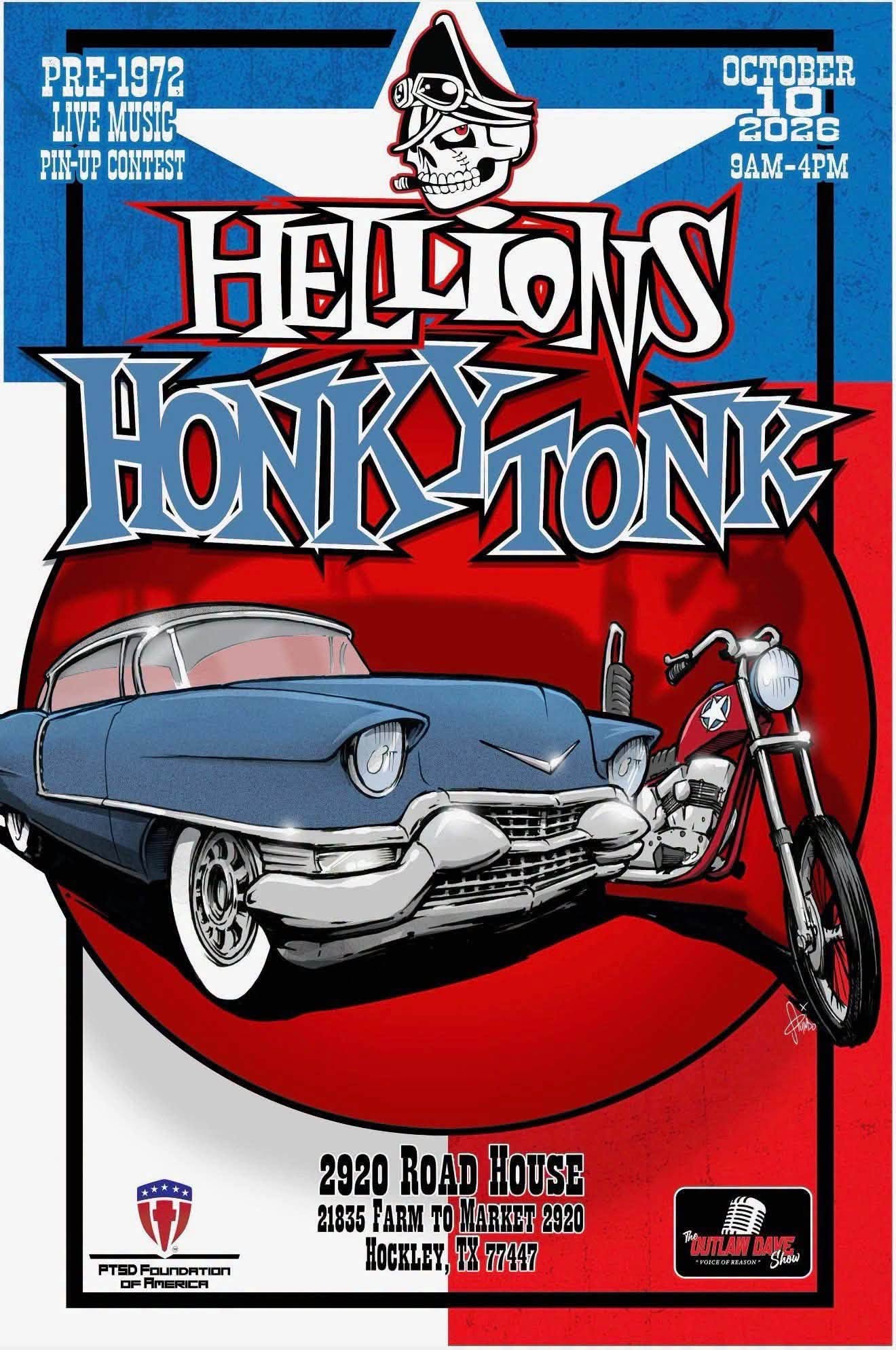Flyer for Hellions Honky Tonk