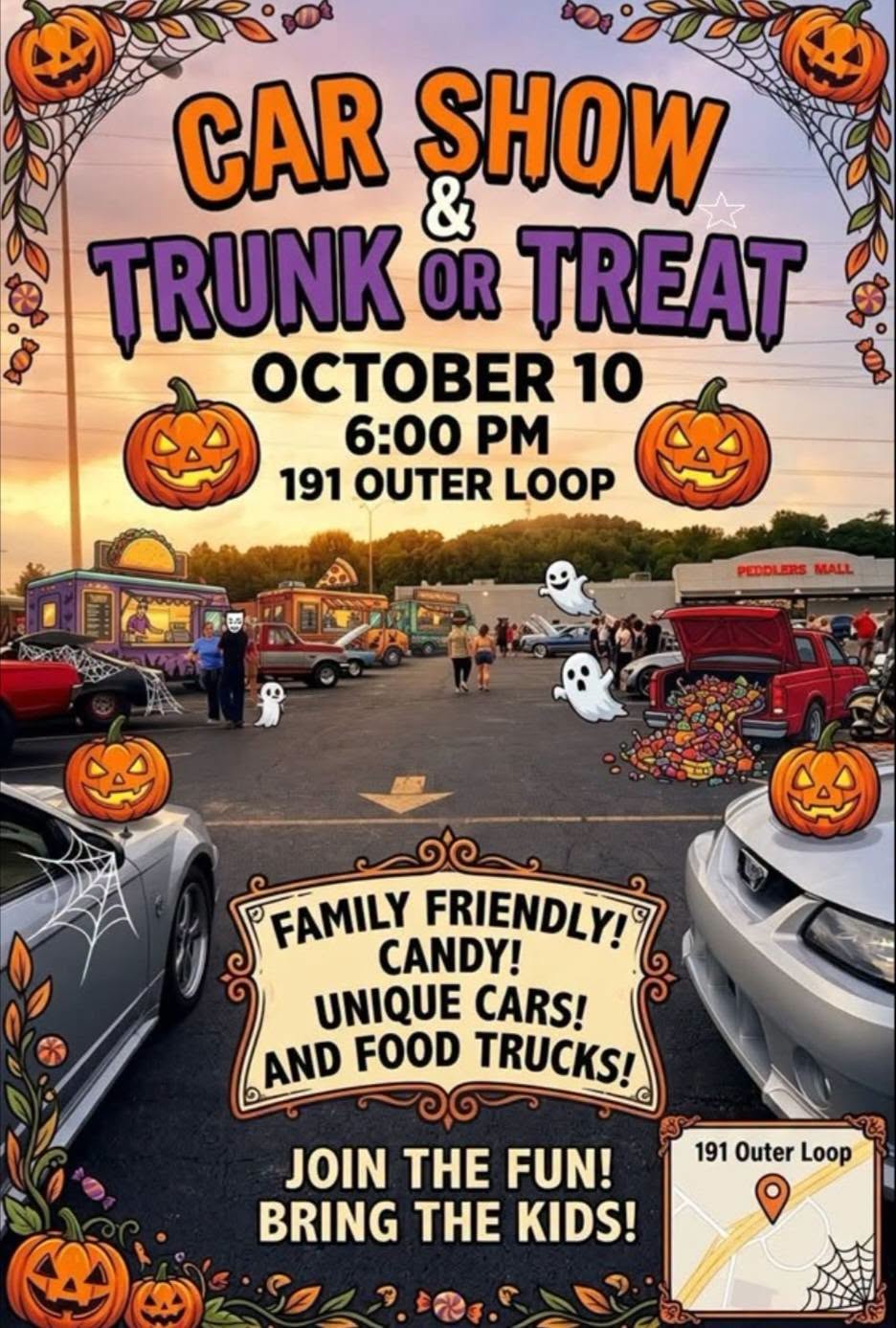 Flyer for Car Show & Trunk or Treat
