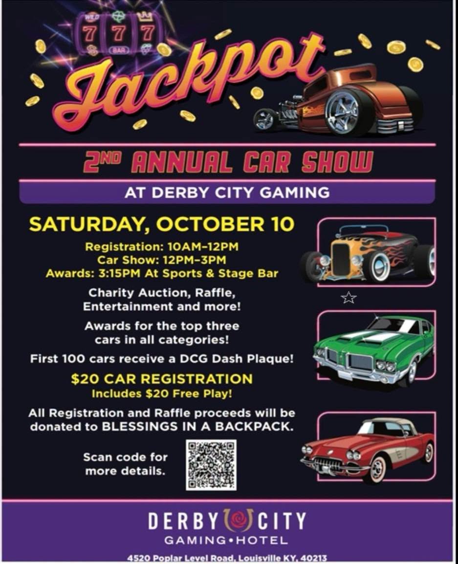 Flyer for Jackpot 2nd Annual Car Show