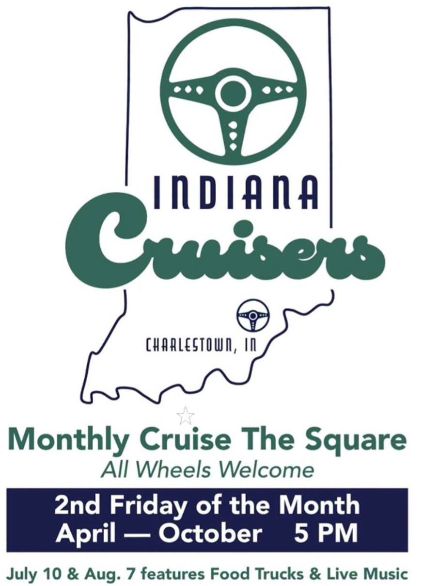 Flyer for Indiana Cruisers Monthly Cruise The Square