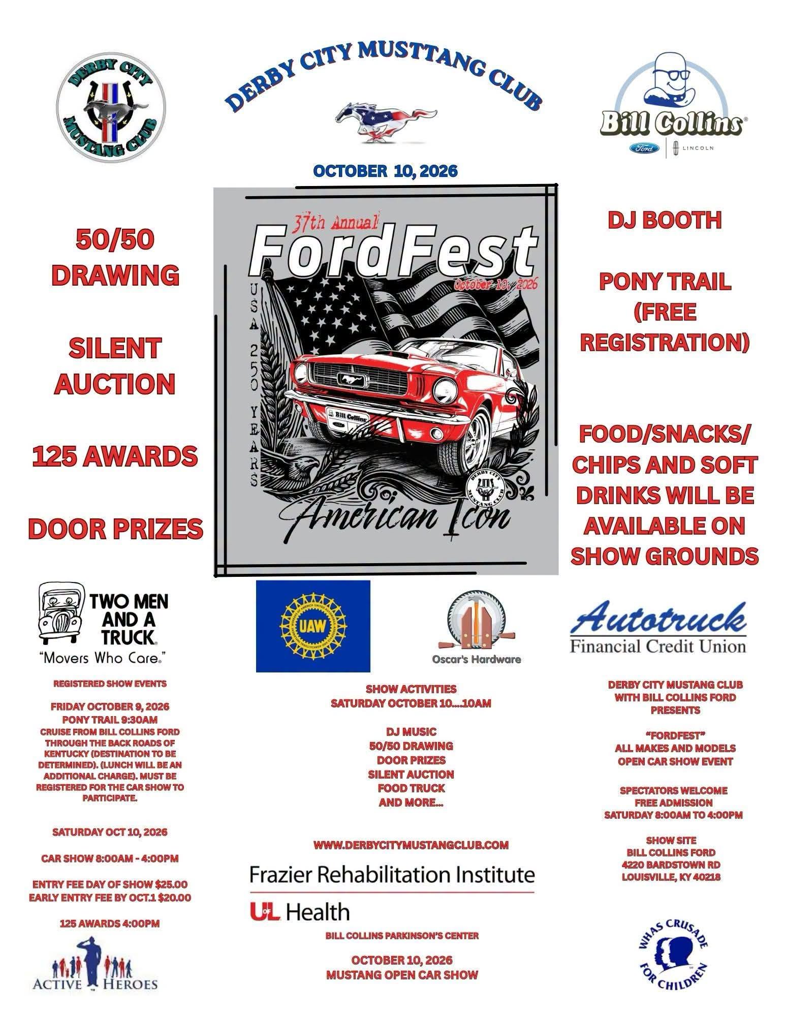 Flyer for 37th Annual FordFest