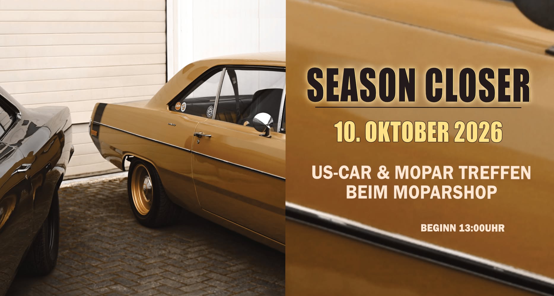 Flyer for Season Closer - US-Car & Mopar Treffen beim Moparshop