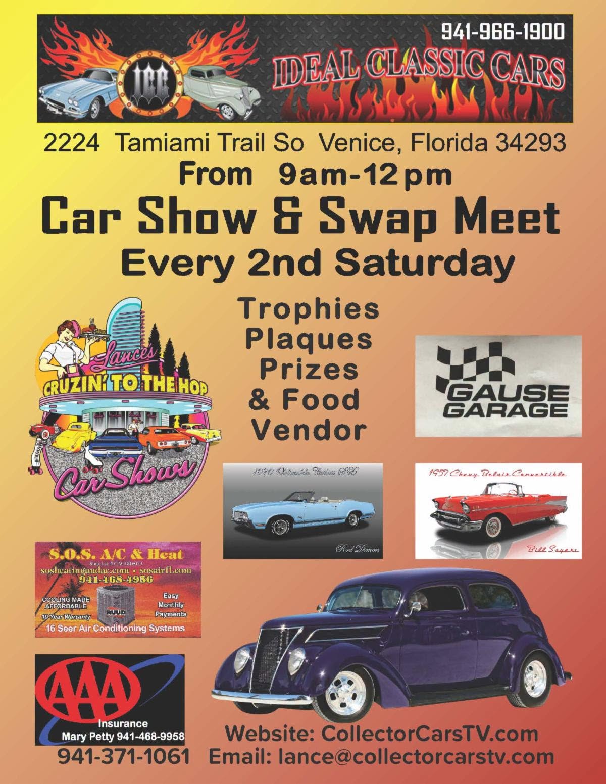 Flyer for Car Show & Swap Meet