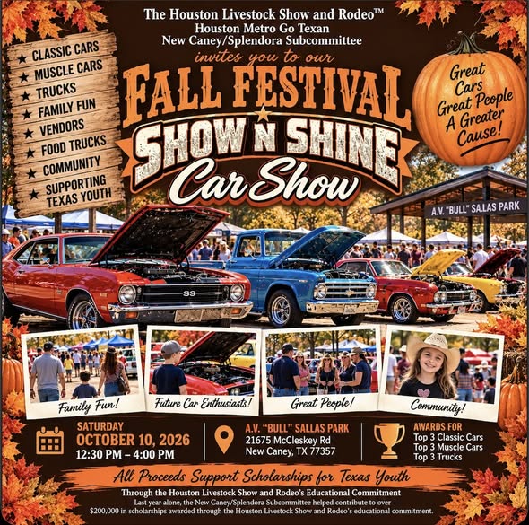 Flyer for Fall Festival Show N Shine Car Show