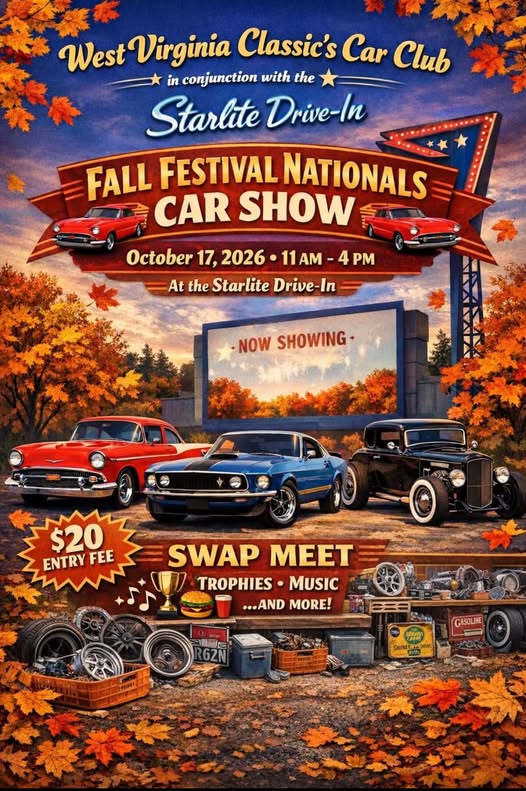 Flyer for Fall Festival Nationals Car Show