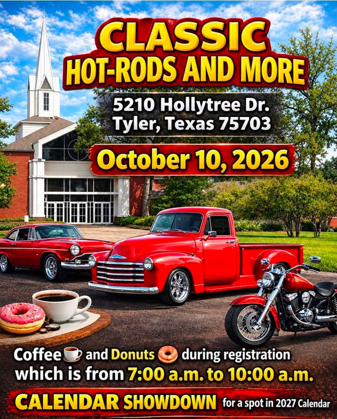 Flyer for Classic Hot-Rods and More