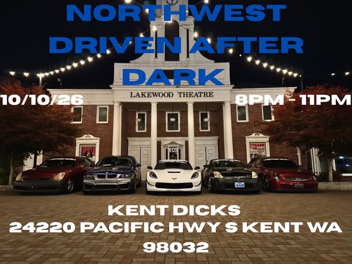 Flyer for Northwest Driven After Dark
