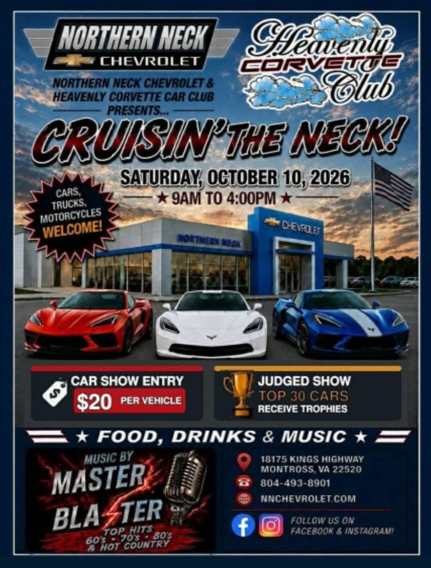Flyer for Cruisin' The Neck!