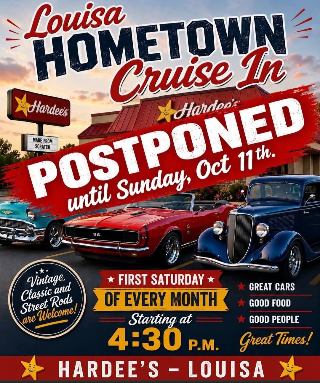 Flyer for Louisa Hometown Cruise In