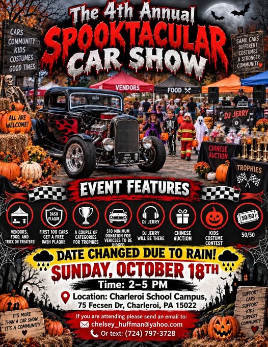 Flyer for The 4th Annual Spooktacular Car Show