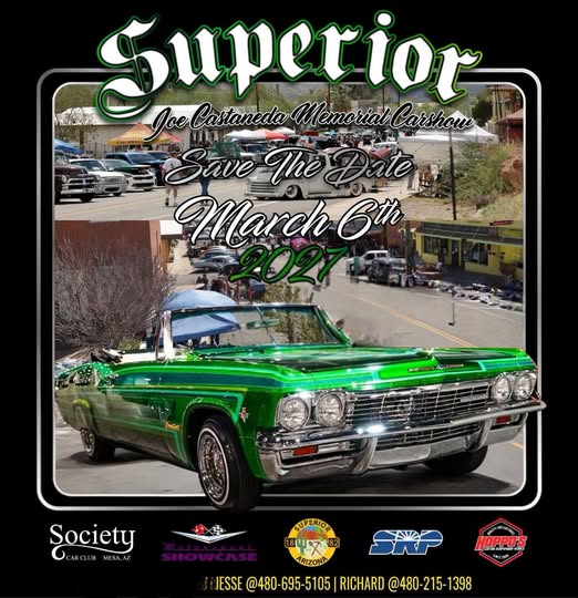 Flyer for Superior Joe Customized Memorial Carshow