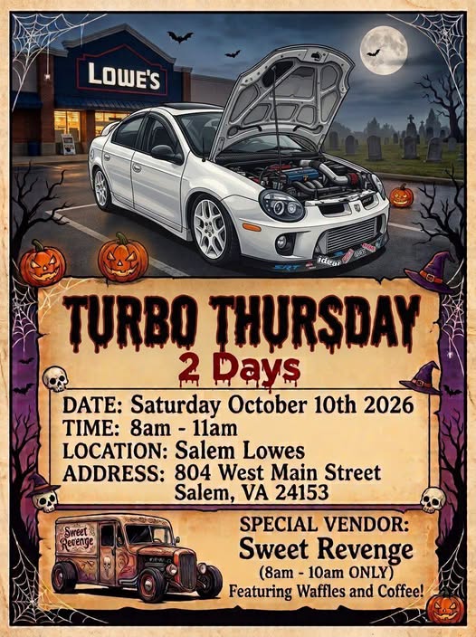 Flyer for Turbo Thursday 2 Days