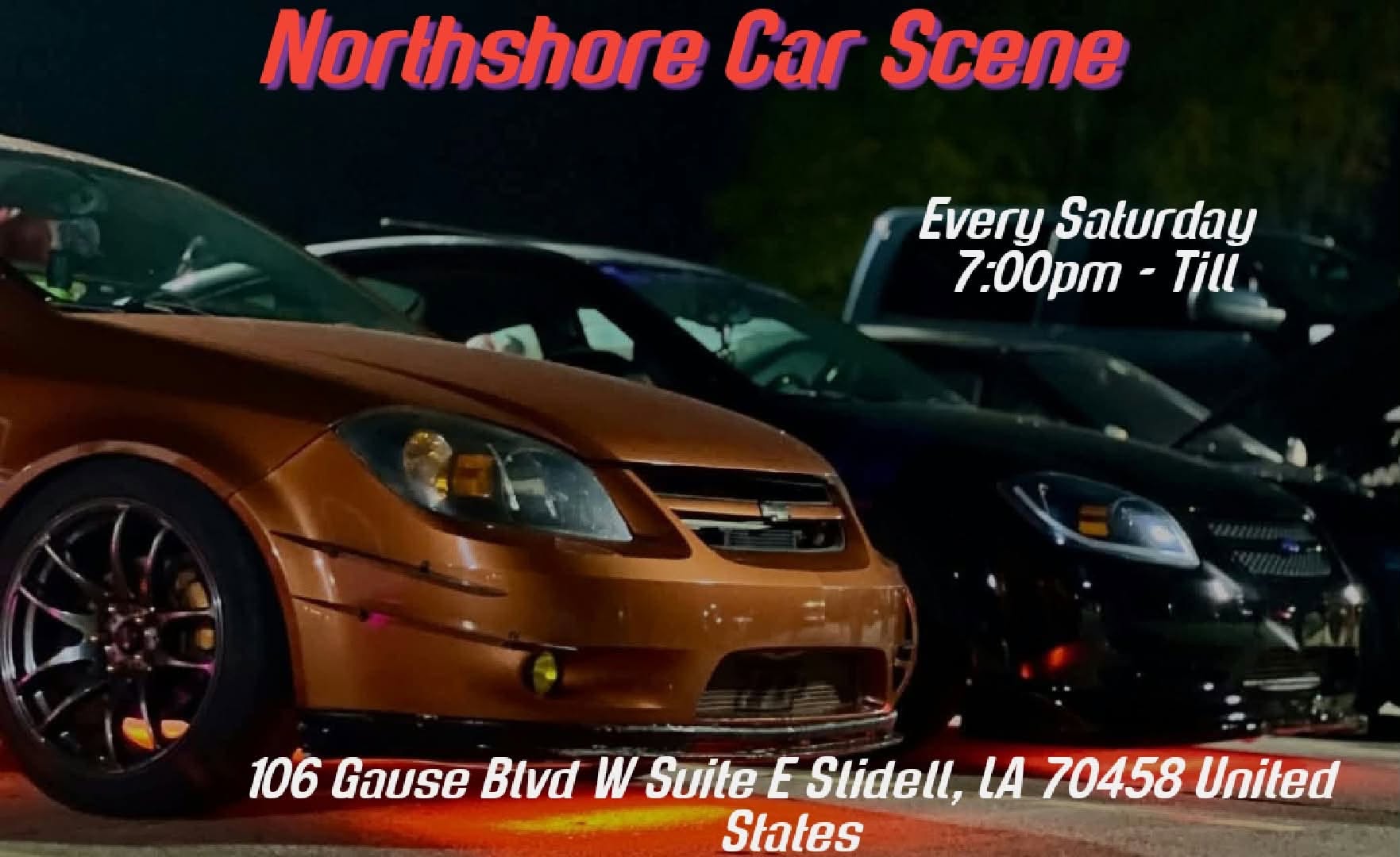 Flyer for Northshore Car Scene