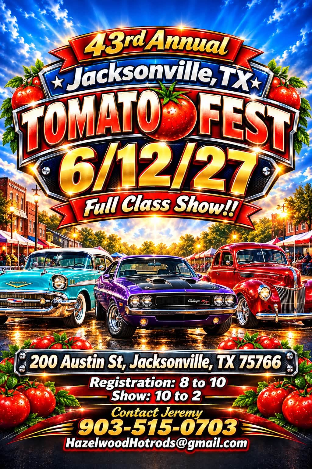 Flyer for 43rd Annual Jacksonville Tomato Fest