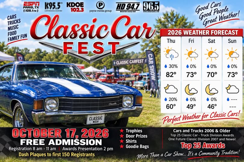 Flyer for Classic Car Fest