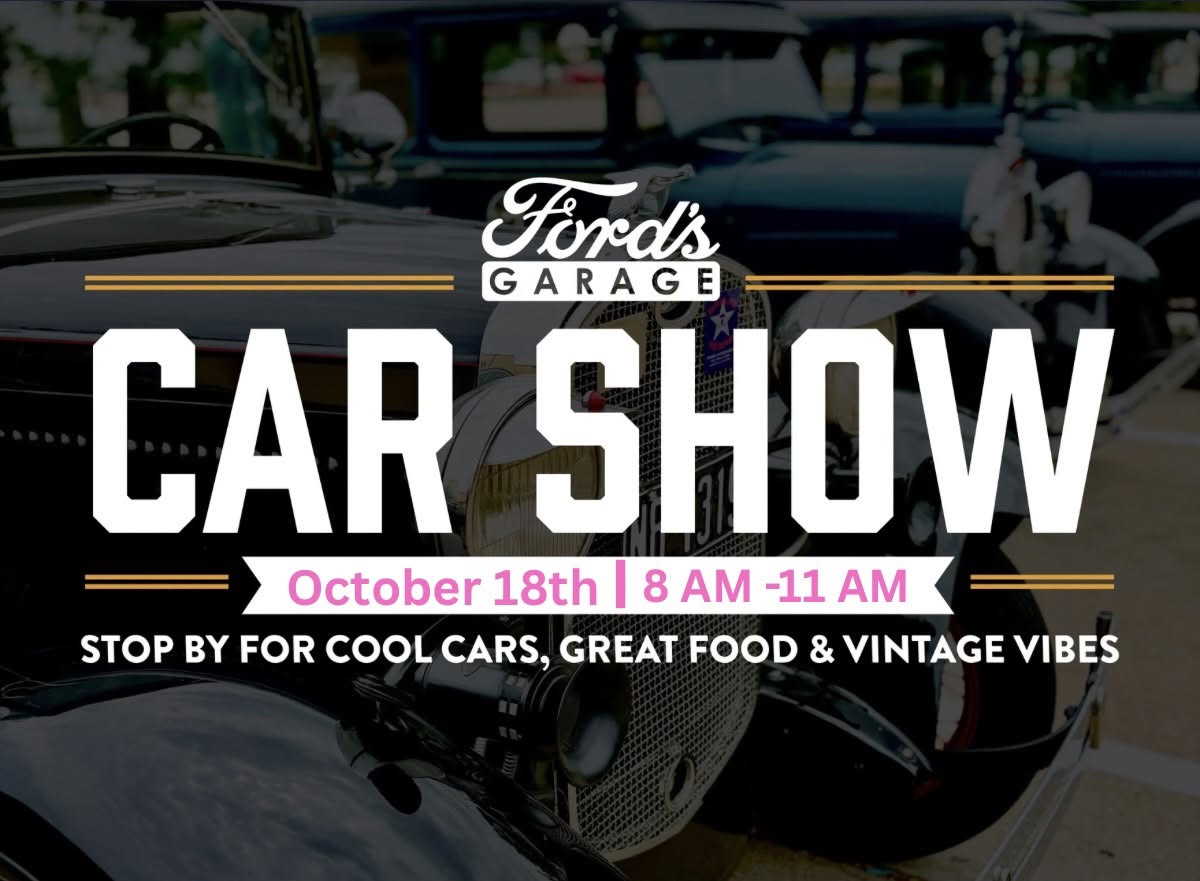 Flyer for Ford's Garage Car Show