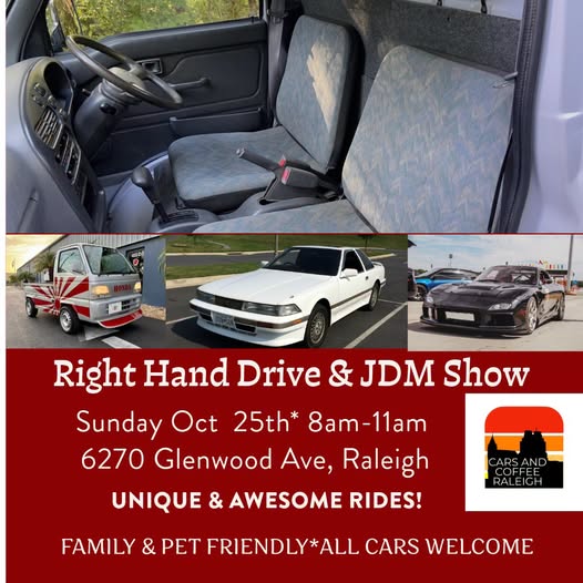Flyer for Right Hand Drive & JDM Show