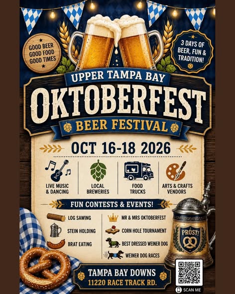 Flyer for Upper Tampa Bay Oktoberfest Beer Festival