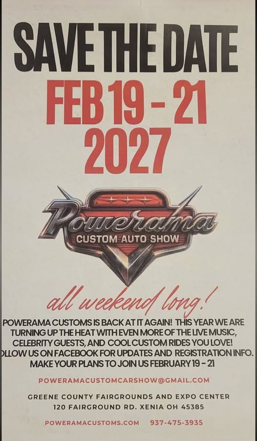 Flyer for Powerama Custom Auto Show