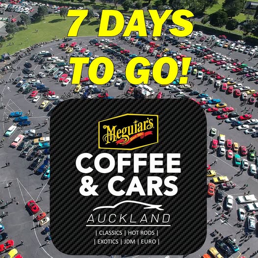 Flyer for Meguiar's Coffee & Cars Auckland