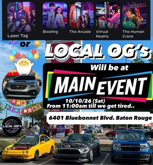 Flyer for LOCAL OG's Main Event