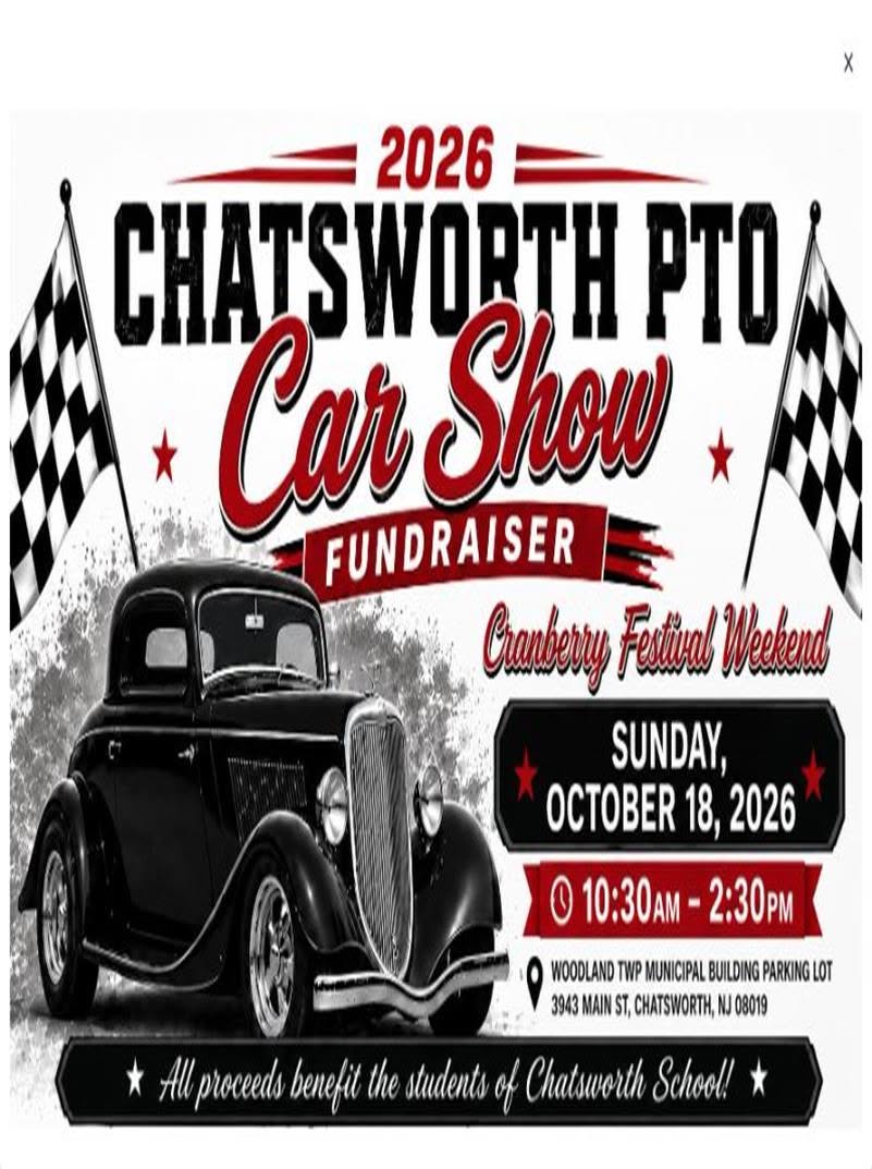 Flyer for 2026 Chatsworth PTO Car Show Fundraiser