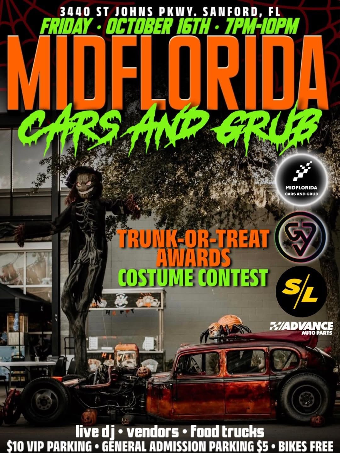 Flyer for Midflorida Cars and Grub